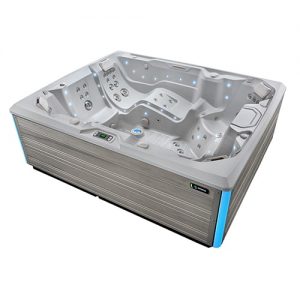 Prism model hot tub on white background