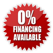 Advertisement for zero percent financing