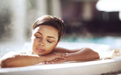 Relaxing In Hot Tub